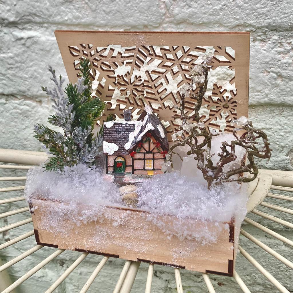 Миниатюра в шкатулке  "Снежный дом"