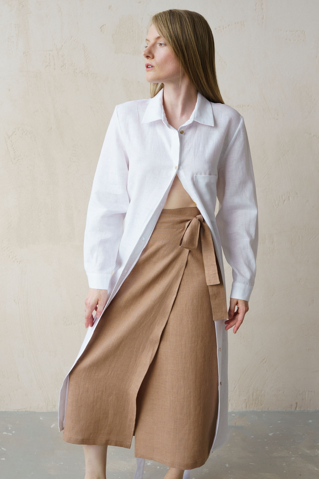 Юбка на завязках Песок