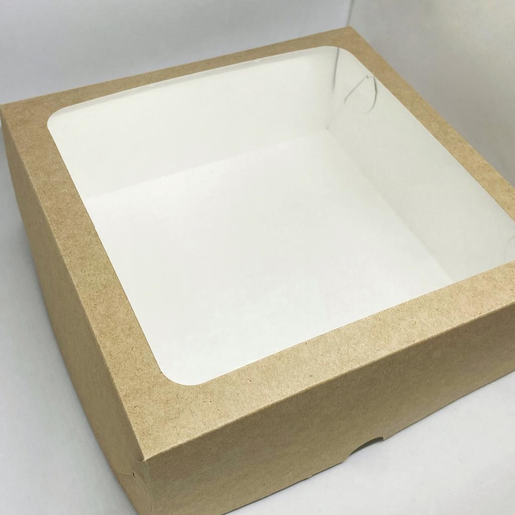 Коробка подарочная 25*25*10 см - крафт