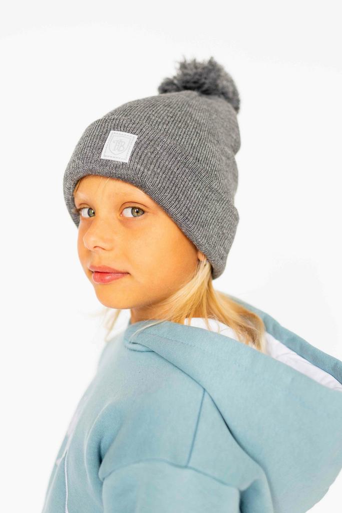 Шапка "Hello,Baby" с помпоном / акрил (7 лет+ / 52-60 см) - цвета разные