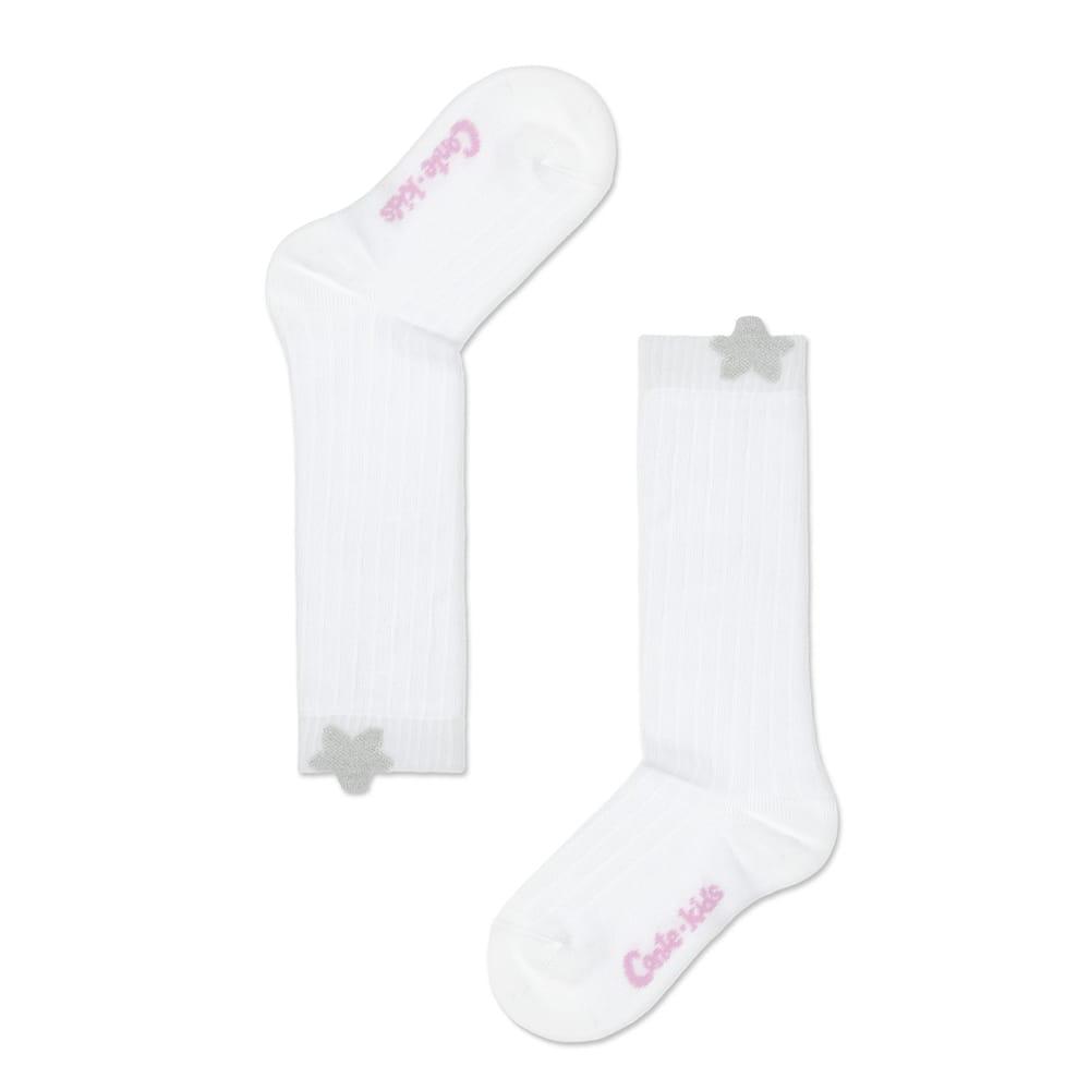 Гольфы с звездочкой от "ConteKids"  р. 12, 14, 16 - белый