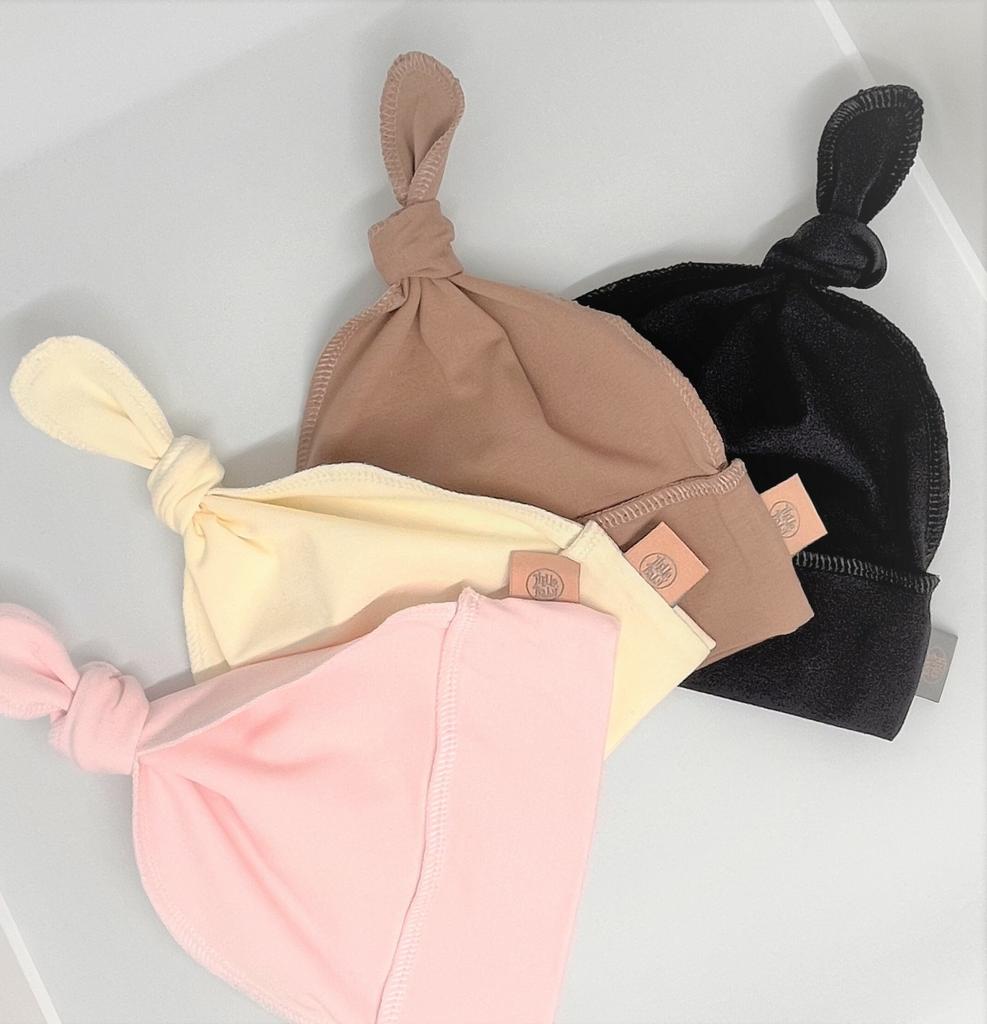 Шапка однослойная Hello, Baby "гномик" 0/6 мес - цвета разные