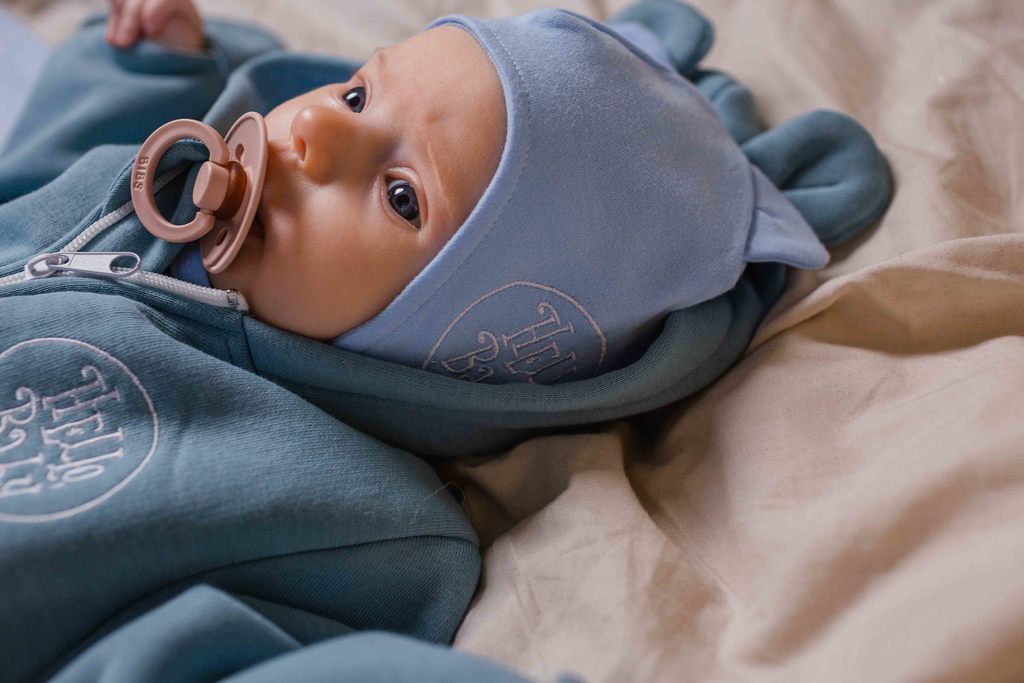 Шапка-чепчик Teddy р. 0/6, 6/18 мес - голубой