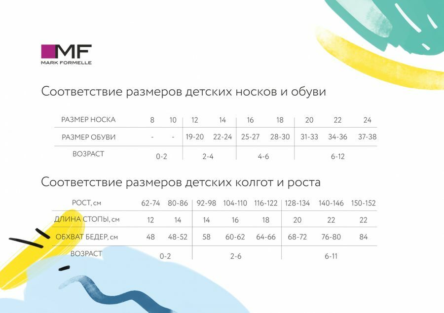 колготки р.62-74 см (0-1 год) от "Mark Formelle" - разные