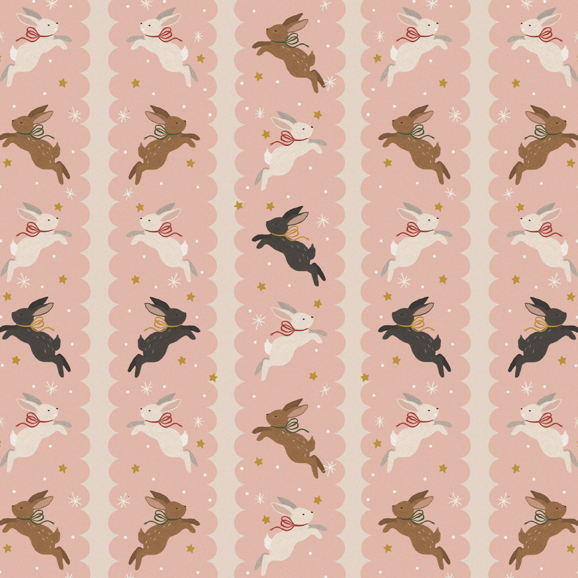 Упаковочная бумага "Зайчики"