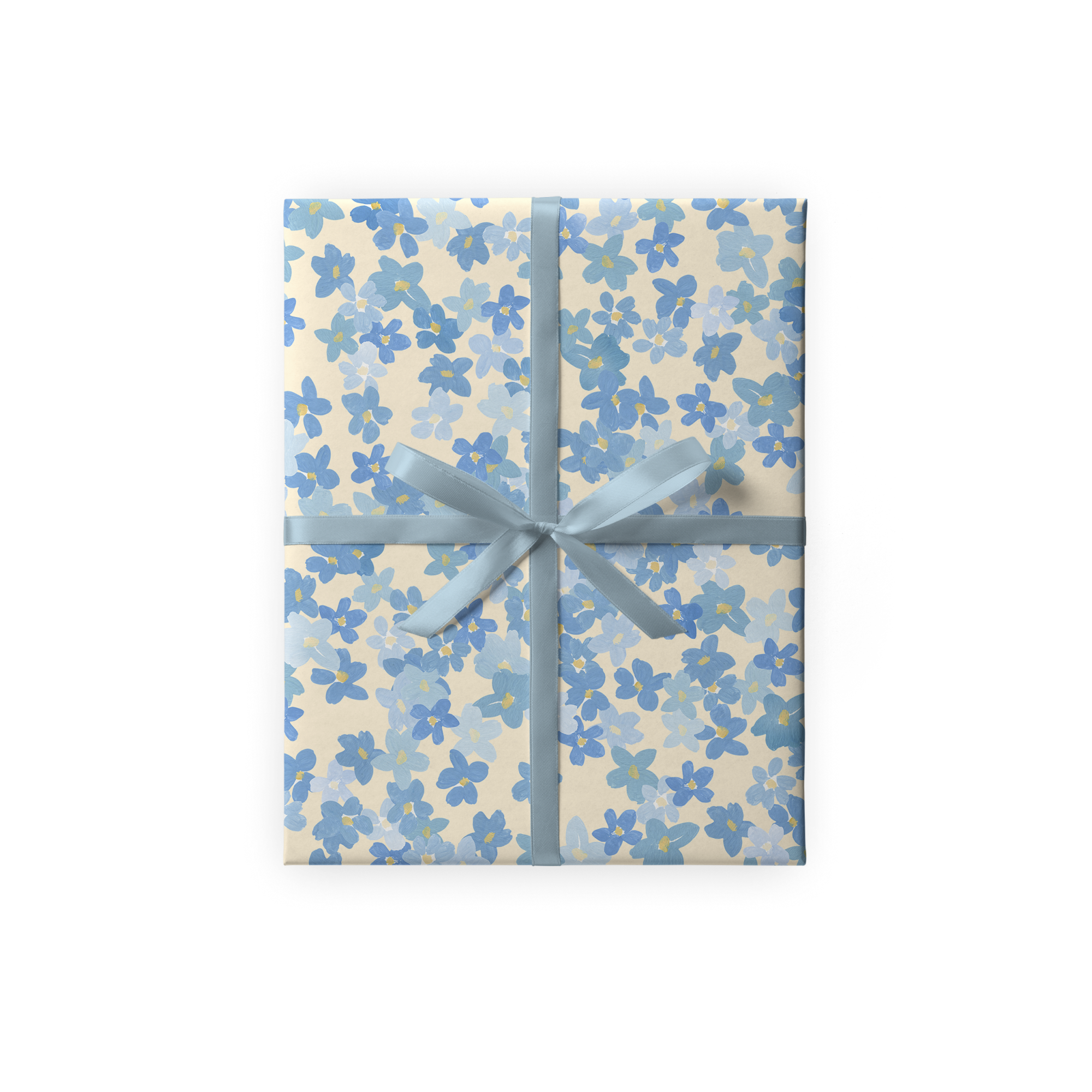 Упаковочная бумага "Незабудки"
