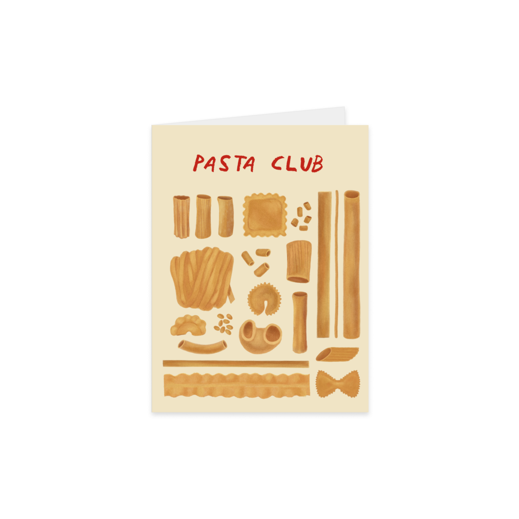 Открытка "Pasta club", раскладная