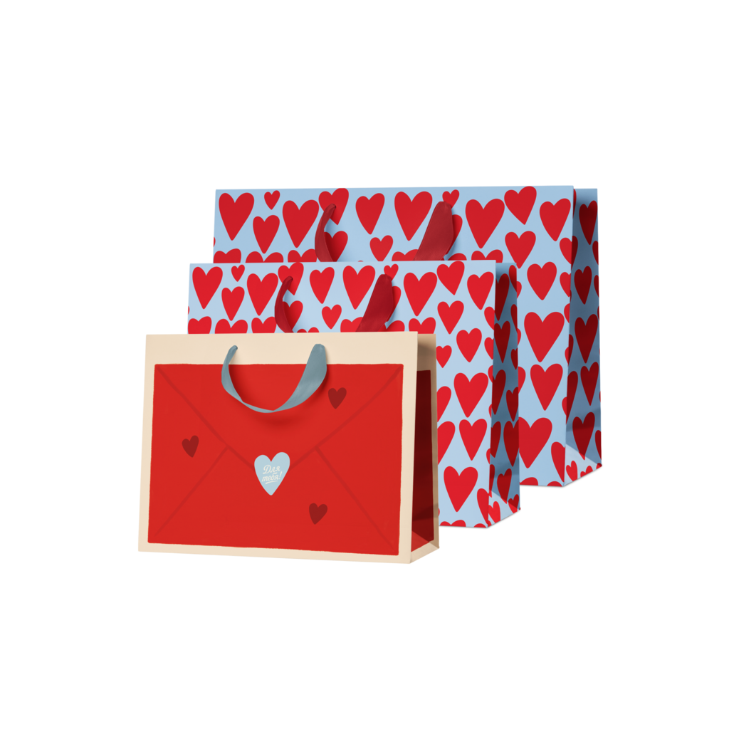 Подарочный пакет "Сердечки"