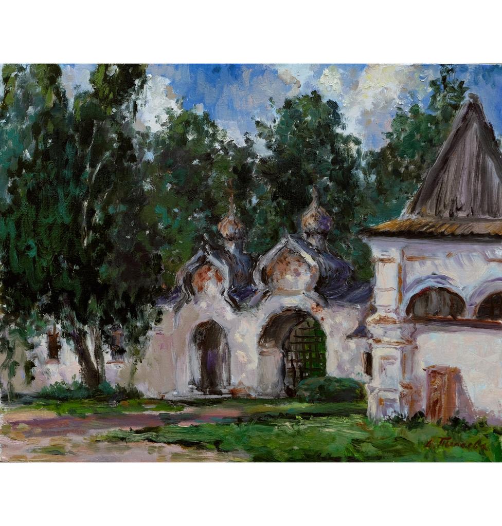 дворик Знаменского собора в Новгороде