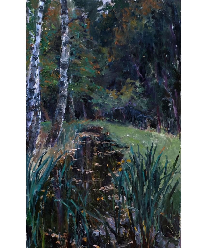 Ручей в Холомках. Этюд