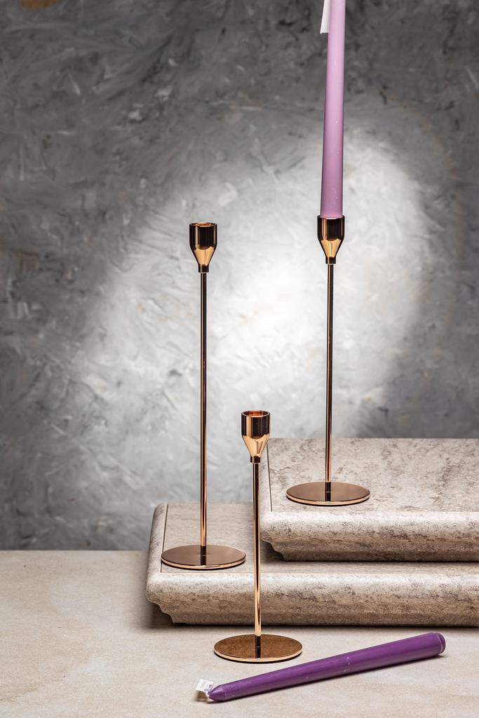 Подсвечник Капля Золото