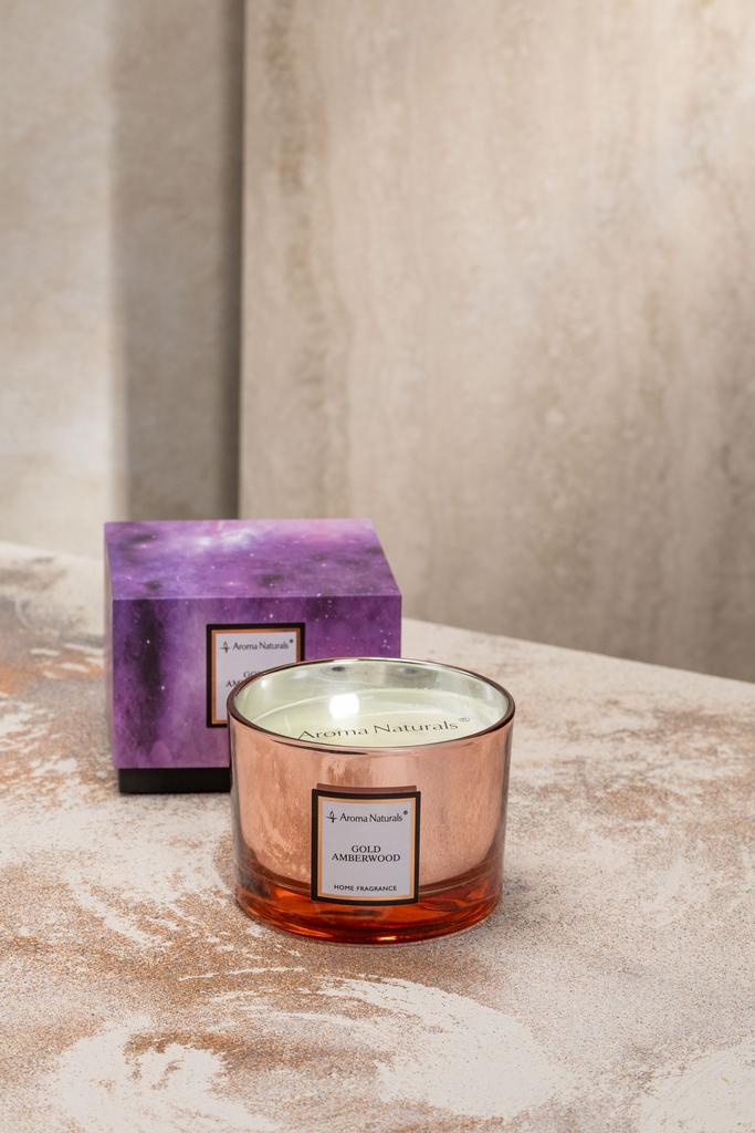 Арома свеча Electrum 310g - Gold Amberwood 3 фитиля