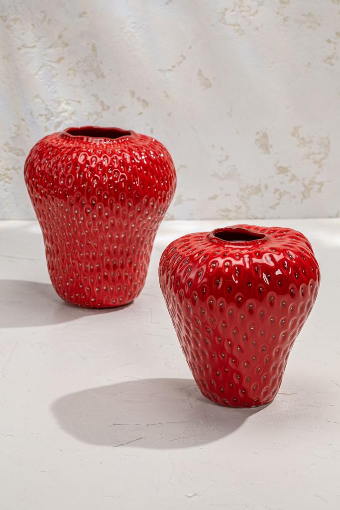 Ваза Клубничка - Красная
