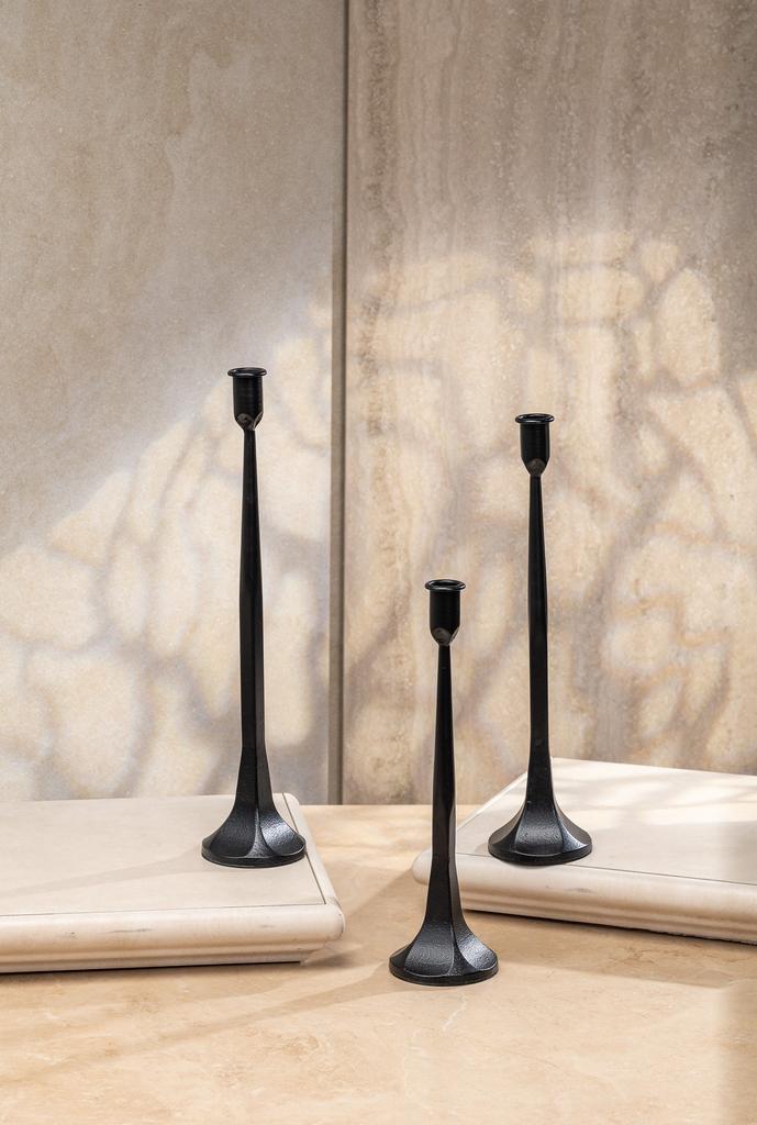 Подсвечник Титан черный