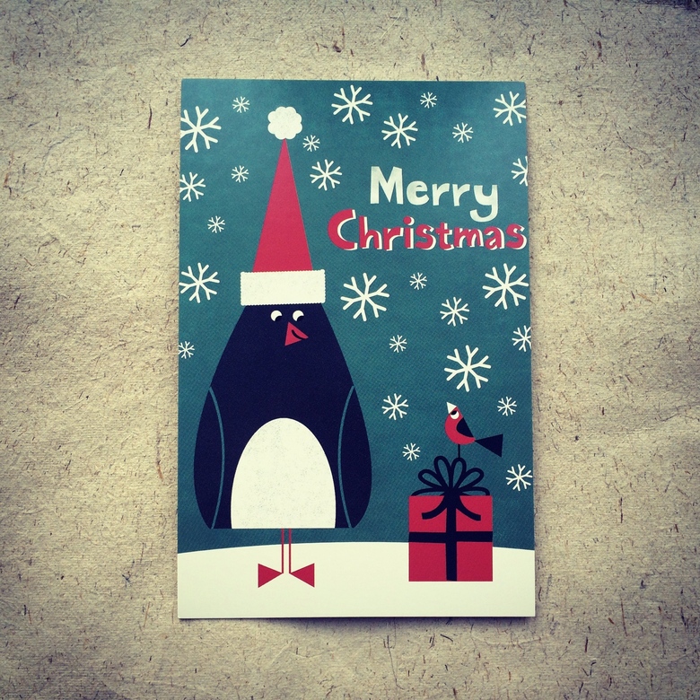 Пингвин и птичка