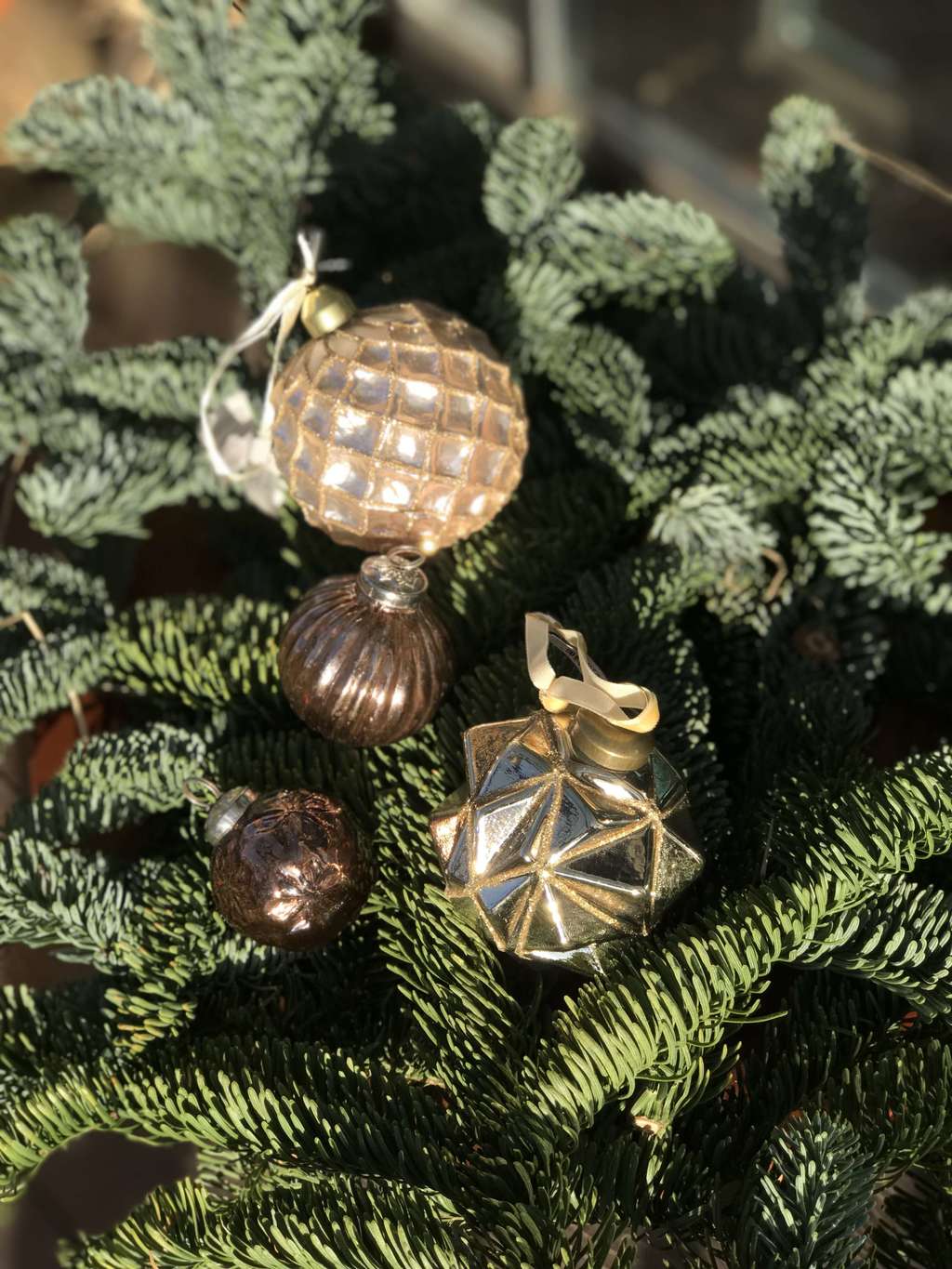 Шар на елку ручной работы (материал-стекло)