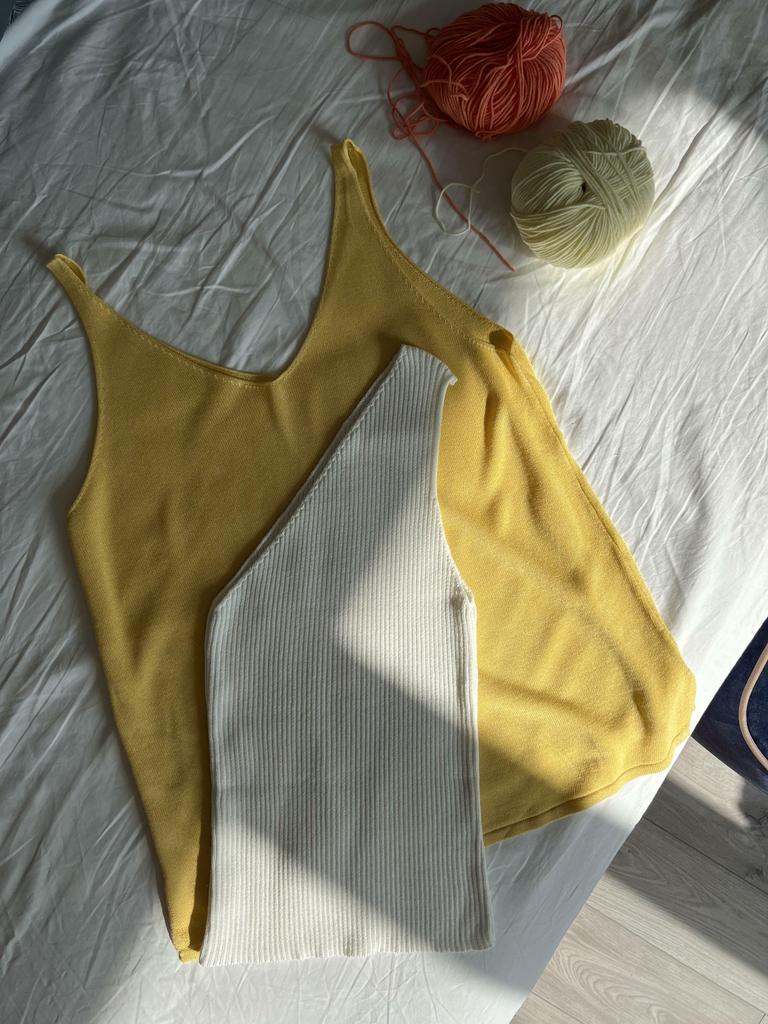 Топ асимметричный, молочный