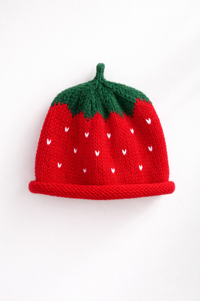 Детская шапочка «Клубничка»