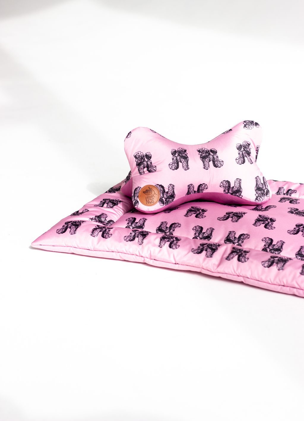 Комплект подушка+матрас, розовый