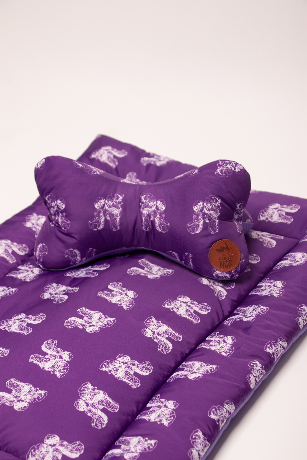 Комплект подушка+матрас, фиолетовый