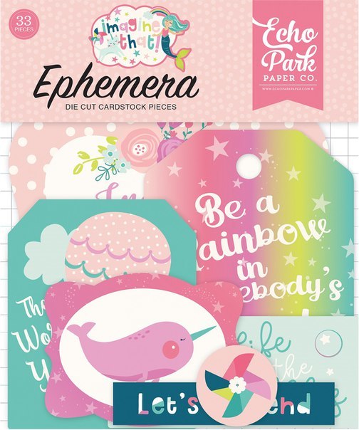 Набор бумажных высечек Echo Park "Imagine That Girl"