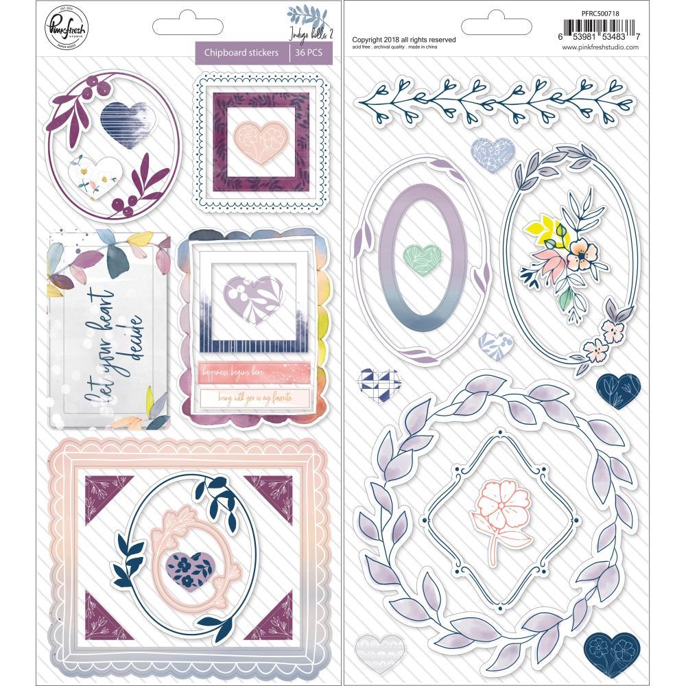 Чипборд Indigo Hills 2 Chipboard Stickers