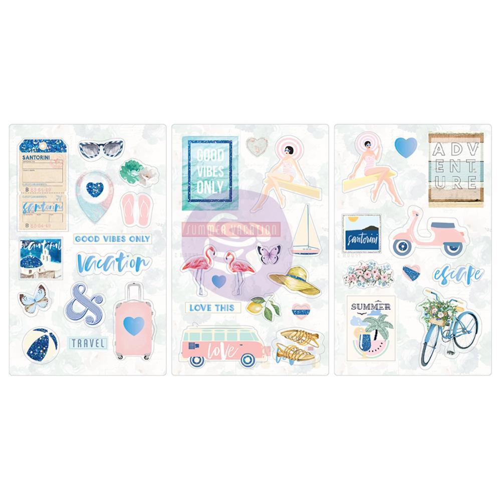 Чипборд Santorini Chipboard Stickers