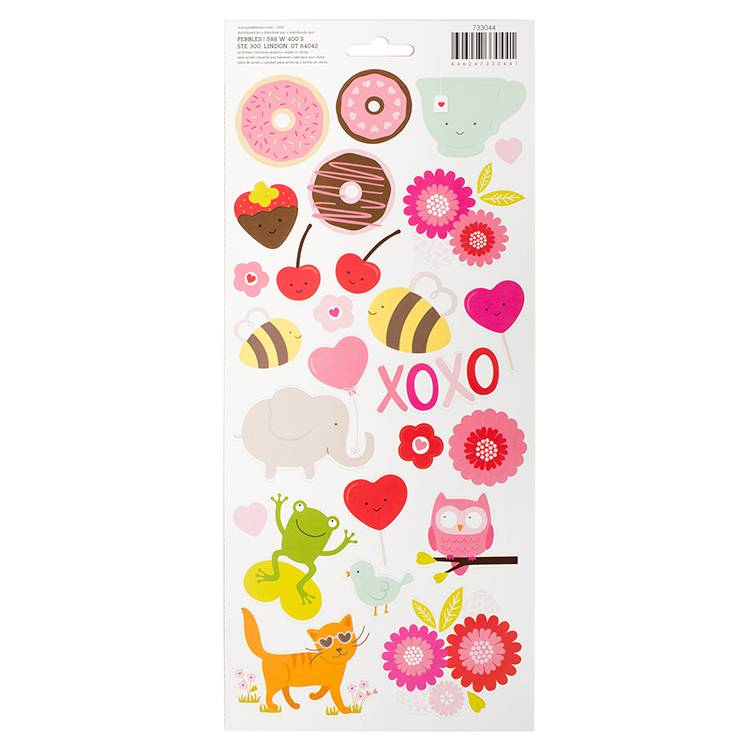 Наклейки  Pebbles Be Mine Cardstock Stickers