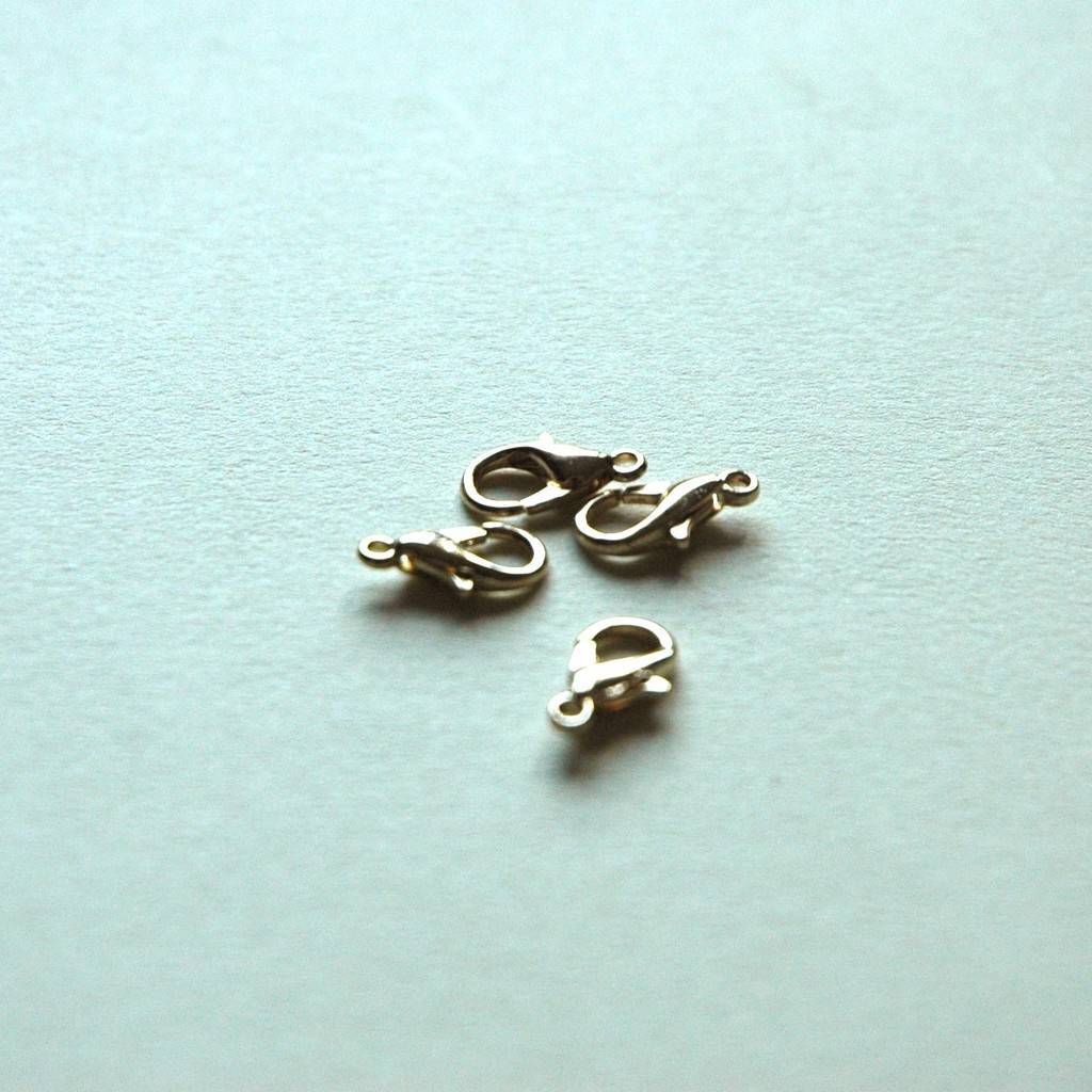 Карабин 1,2 х 0,6 см. - Светлое золото