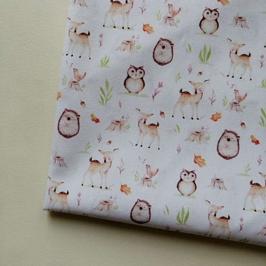 Отрез хлопка Unicorn & Organic collection - Лесные зверята
