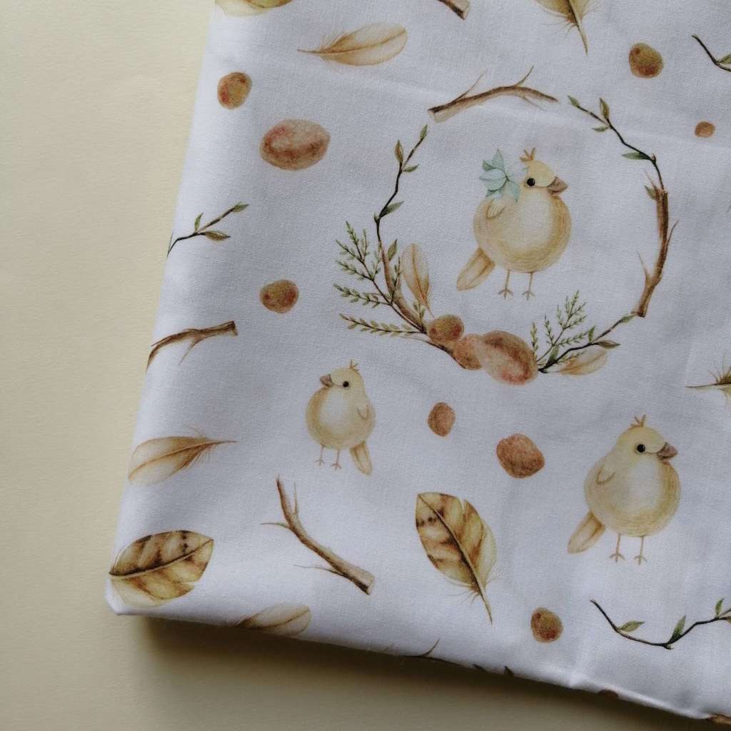 Отрез хлопка Unicorn & Organic collection - Птичка