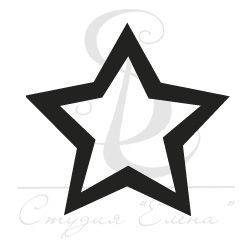Штамп Питерского скрапклуба - Звезда