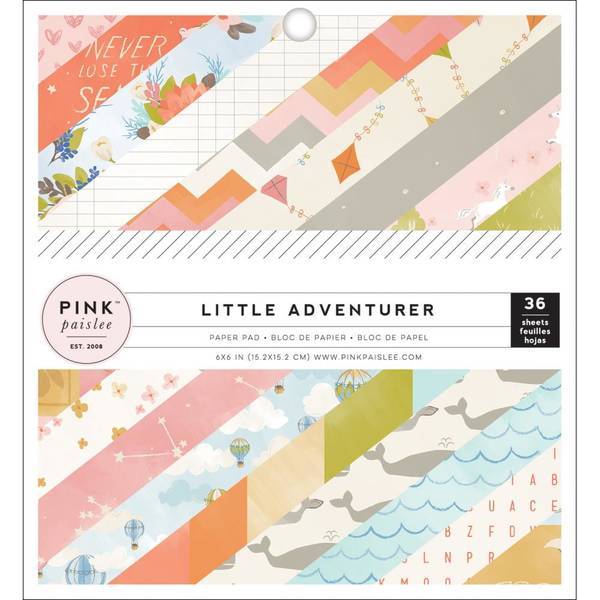 Набор бумаги Little Adventurer Girl Pink Paislee