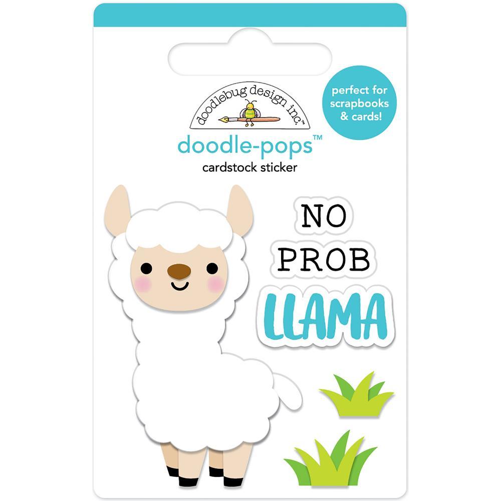 3D стикер Doodle-Pops No Prob-Llama