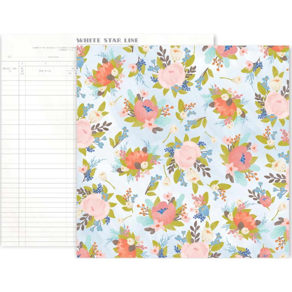 Двусторонняя бумага Little Adventurer Girl 12"X12 Pink Paislee #2