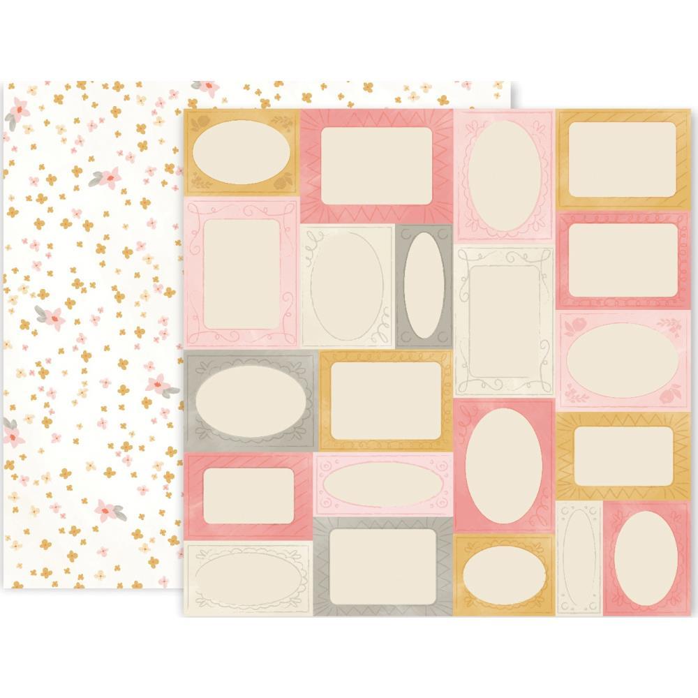 Двусторонняя бумага Little Adventurer Girl 12"X12 Pink Paislee #6