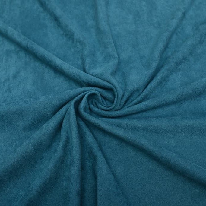 Замша двусторонняя - Темно-лазурная