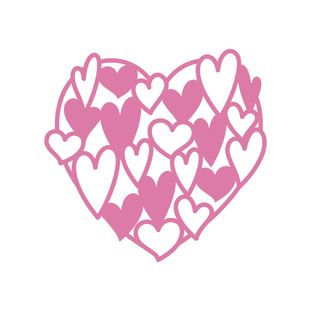 Рисунок из термотрансферной пленки - Сердце #2