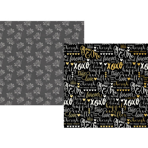 Двусторонняя бумага Always & Forever Simple Stories - I Do