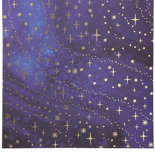 Бумага с фольгированием "Новогодняя ночь", ART UZOR, 30,5 х 30,5 см