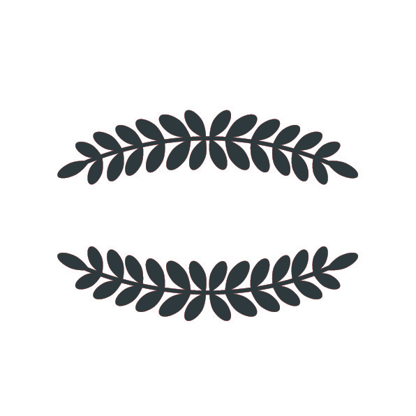 Рисунок из термотрансферной пленки - Бордюр листья (2 шт)