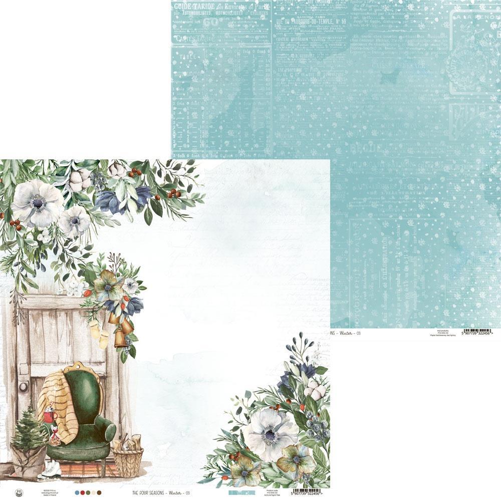 Двусторонняя бумага P13 The Four Seasons-Winter 12"х12" - #03