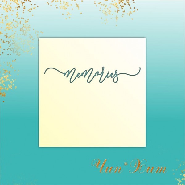 Заготовка для тиснения "MEMORIES"