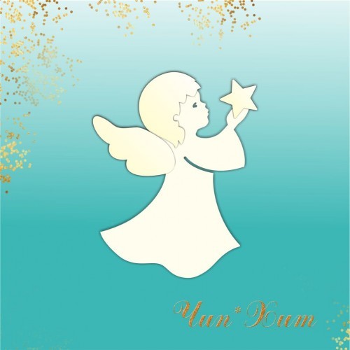 Заготовка для тиснения "Ангелок со звездой"