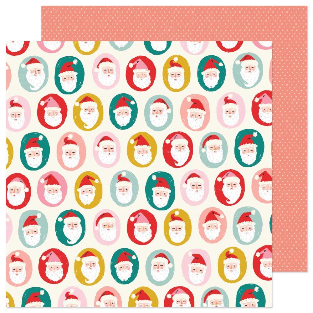 Двусторонняя бумага Hey, Santa 12"X12" by Crate Paper - Ho Ho Ho