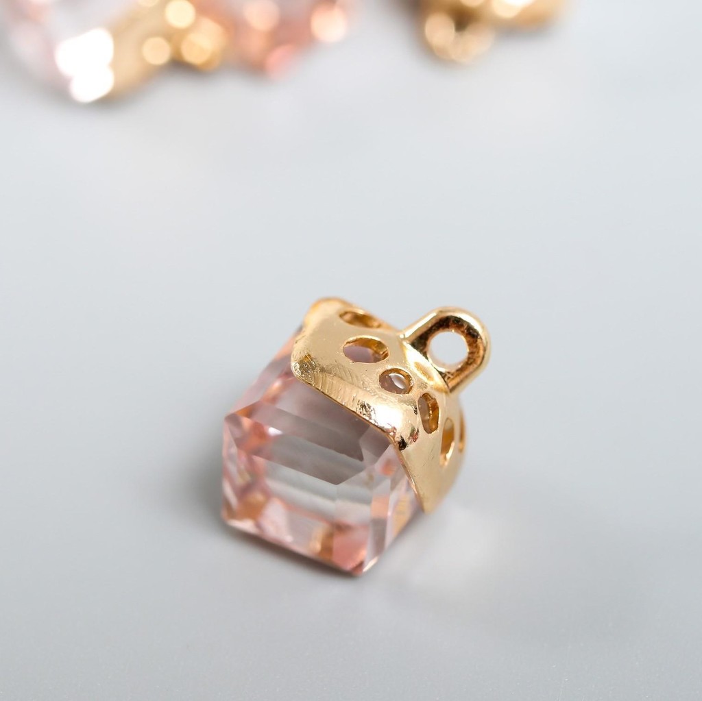 Подвеска "Куб-кристалл" - аметист