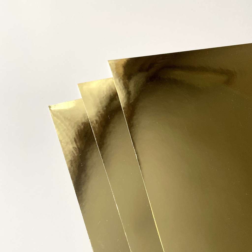 Винил "LG" - зеркальное золото, 30 х 30 см, 50 мкм