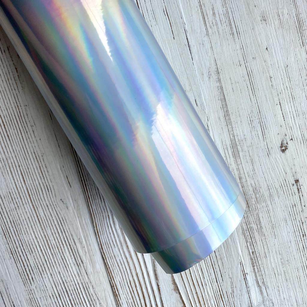 Винил HTVRONT 12 х 12" голографик - Серебро