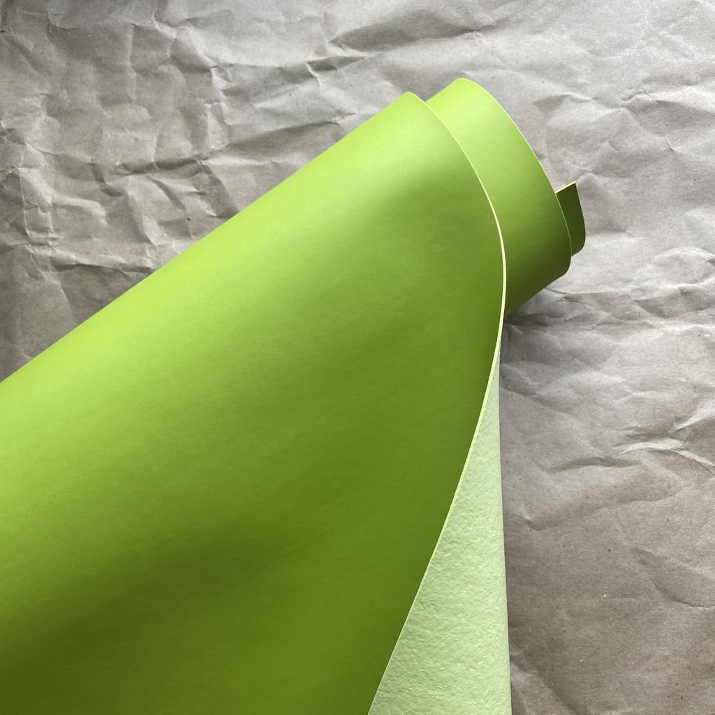 Переплетный кожзам матовый - Светло-зеленый, ИТАЛИЯ