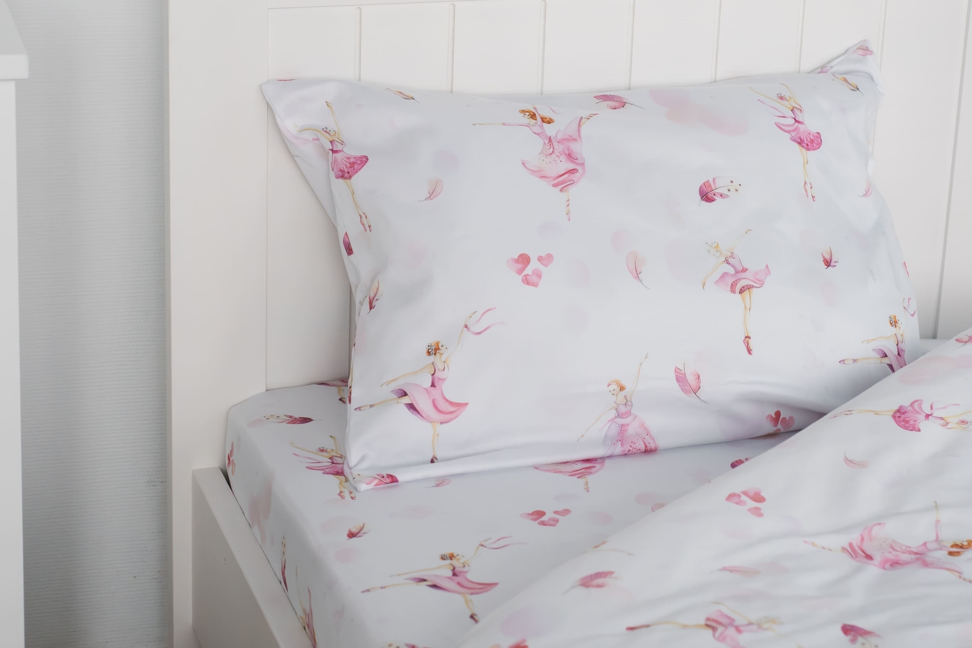 Детское постельное бельё из сатина "Балетный класс"